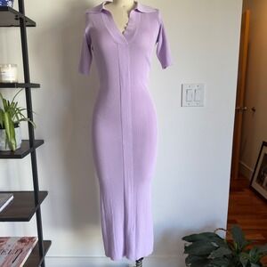 REMAIN Birger‎ Christensen Joy Ribbed Knit Pencil BodyCon Midi Dress-Size US 6